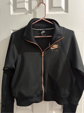 Nike Black Bomber Jacket with Rose Gold Trim